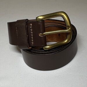 Bison Designs NWOT Chocolate Leather Belt 41-45”ish